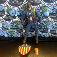 Marvel Legends- 2008 “Captain America” Ultimate Captian America (Nick Fury 2-Pack Version) 6” Poseable Action Figure
