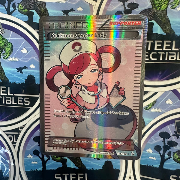 pokemon center lady card Pokemon TCG- “XY: Flashfire (FLF)” Pokemon Center Lady (105/106) Full