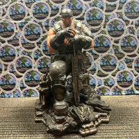 Epic Games- “Gears of War 3” Marcus Fenix (Limited Edition) Collector’s Statue Statue w/ Diorama Background, & Artbook (No Game!)  [Loose/Out of Box]
