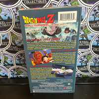 VHS- 2001 “DRAGON BALL Z: WORLD TOURNAMENT SAGA” (BLACK OUT, THE DRAW, JUNIOR DIVISION) UNCUT VERSION ENGLISH DUBBED ANIME VHS TAPE [SET OF 3]
