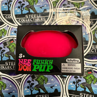 Schylling- 100% Authentic Needoh “Funky Pup” Pink (Pinch Me, Squish Me, Pet Me! Feel the Funk!) Stress Relief/Fidget Toy [New/Factory Sealed]
