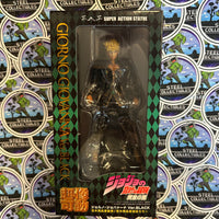 Medicos- “JoJo’s Bizarre Adventure” Giorno Giovanna (Black Ver.) S.A.S Super Action Statue Poseable Action Figure (w/ New/Sealed Bonus!) [CIB]
