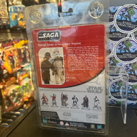 Star Wars- “Star Wars: The Saga Collection” George Lucas (Stormtrooper Disguise) 3.75" Mail-In Figure w/ Shipper Box [New/Sealed]
