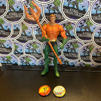 DC- 2007 Mattel “DC Universe Classics” Short Hair Aquaman (Gorilla Grodd BAF Wave 2) 6" Poseable Action Figure w/ Collectible Buttons
