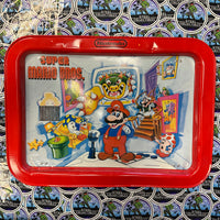 Nintendo- Vintage 1989 “Super Mario Bros.” Metal Fold-Up TV Dinner/Serving Tray
