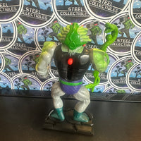 Mattel- Vintage 1986 MOTU “He-Man: Masters of the Universe” Snake Face w/ Snake Staff 6” Poseable Action Figure (w/ Custom 3D-Printed Base Stand)
