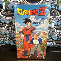 VHS- 2000 “DRAGON BALL Z: TRUNKS SAGA” (Z WARRIORS PREPARE, PRELUDE TO TERROR, MYSTERIOUS YOUTH, THE HISTORY OF TRUNKS) UNCUT VERSION ENGLISH DUBBED ANIME VHS TAPE [SET OF 4]
