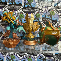Skylanders- Deep Diver Gill Grunt w/ Reef Ripper (Sea Vehicle) & Sea Trophy “Skylanders SuperChargers” Toys-To-Life Figure [3-Pack]
