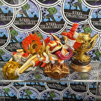 Skylanders- Double Dare Trigger Happy w/ Gold Rusher (Vehicle) & Land Trophy “Skylanders SuperChargers” Toys-To-Life Figures [3-Pack]
