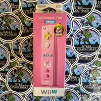 Nintendo Wii- “Super Mario Bros.” Princess Peach Wii Motion Plus Wireless Remote/Controller w/ Sleeve [CIB w/ Manual!]
