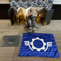 Epic Games- “Gears of War 3” Marcus Fenix (Limited Edition) Collector’s Statue Statue w/ Diorama Background, & New/Sealed Artbook (No Game!)  [Loose/Out of Box]
