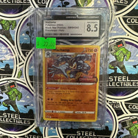 Pokemon TCG- 2022 “Black Star Promos (SWSH243)” Prerelease Holographic Machamp CGC Graded Single Card [NM/MINT+ 8.5]
