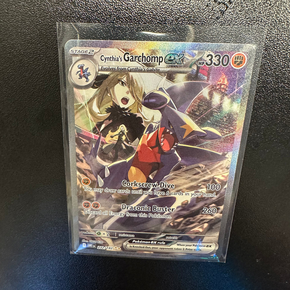Pokémon TCG- SV10: Destined Rivals (DRI) Cynthia's Garchomp EX 232/182 Card