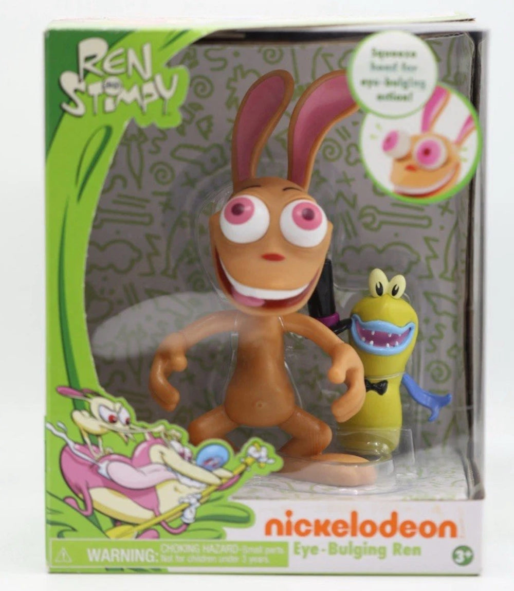 Just Play Nickelodeon Eye Bulging Ren With Muddy Mudskipper(Ren and Stimpy)
