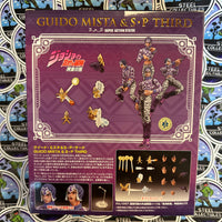 Medicos- “JoJo’s Bizarre Adventure” Guido Mista & S•P Third S.A.S Super Action Statue Poseable Action Figure (w/ New/Sealed Bonus!) [CIB]

