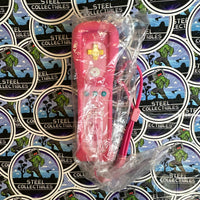 Nintendo Wii- “Super Mario Bros.” Princess Peach Wii Motion Plus Wireless Remote/Controller w/ Sleeve [CIB w/ Manual!]
