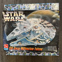 AMT ERTL- “Star Wars” Cut-Away Millenium Falcon (Skill Level 2) Scale Replica Model Kit [CIB]
