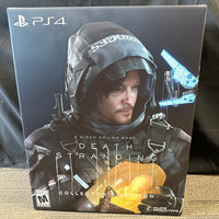 PS4 - DEATH STRANDING (COLLECTOR’S EDITION) W/ STEELBOOK, POLICE TAPE, MINI FIGURE, CARGO CASE, & BB-28/LOU LIGHT-UP REPLICA [CIB, LIKE NEW!]
