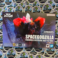 S.H. MonsterArts- Bandai Namco Tamashii Nations “Godzilla” SpaceGodzilla (Fukuoka decisive Battle Ver.) Poseable Action Figure [CIB]
