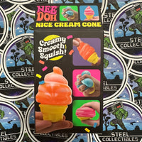 Needoh- 100% Authentic Needoh “Nice Cream Cone” Orange (Creamy Smooth Squish!) Stress Relief/Fidget Toy [New/Factory Sealed]

