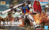 RX-78-02 GUNDAM E.F.F. PROTOTYPE MOBILE SUIT HG 1/144 (GUNDAMN THE ORIGIN VER.)
