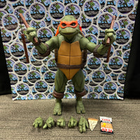 NECA- “Teenage Mutant Ninja Turtles” TMNT Michelangelo (1990 Movie) 1/4 Scale 18” Poseable Action Figure [Loose]
