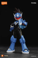 Blokees- “Mega Man: Starforce” Shooting Star Mega Man Champion Class (Large Size) Poseable Model Kit Action Figure [New/Sealed]
