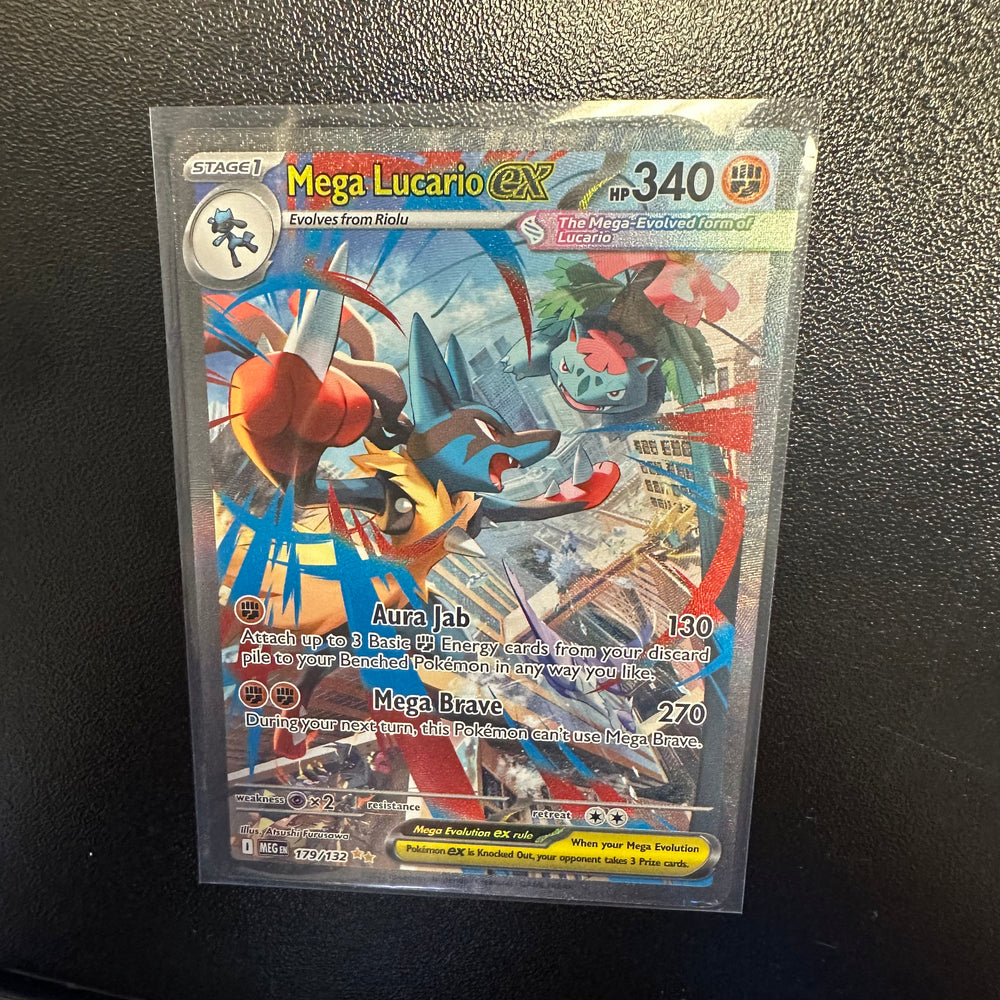Pokémon TCG- Mega Evolution (MEG) ME01: Mega Lucario EX Card 179/132