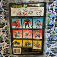Todd Toys- 1994 Todd McFarlane’s “Spawn” Spawn Poseable Action Figure w/ Fying Cape & Swing-Open Action (+Special Edition Comic Book!) [New/Sealed]
