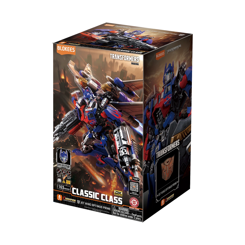 Blokees- “Transformers: Revenge of the Fallen” Jet Wing Optimus Prime DX (Deluxe Edition) Classic Class Light Up Model Kit