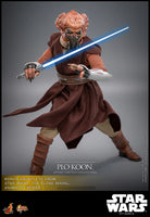 Sideshow- “Star Wars: The Clone Wars” Plo Koon Hot Toys MMS785 1/6 Scale Collectible Figure [New]
