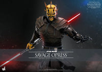 Sideshow- “Star Wars: The Clone Wars” Savage Opress Hot Toys TMS136 1/6 Scale Collectible Figure [New]
