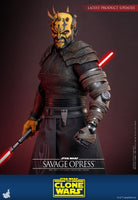 Sideshow- “Star Wars: The Clone Wars” Savage Opress Hot Toys TMS136 1/6 Scale Collectible Figure [New]
