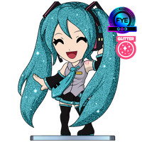 YouTooz- SEGA “Vocaloid Hatsune Miku” Hatsune Miku (FYE Glitter Exclusive) Vinyl Figure [New]
