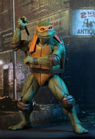 NECA- “Teenage Mutant Ninja Turtles” TMNT Michelangelo (1990 Movie) 1/4 Scale 18” Poseable Action Figure [New/Sealed]
