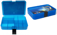 LEGO- “Nexo Knights” Blue Clay Storage Case Organizer Box w/ Compartments

