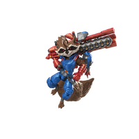 Blokees- “Marvel Rivals” Rocket Raccoon Champion Class (Large Size) Poseable Action Figure Model Kit [New/Sealed]
