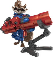 Blokees- “Marvel Rivals” Rocket Raccoon Champion Class (Large Size) Poseable Action Figure Model Kit [New/Sealed]
