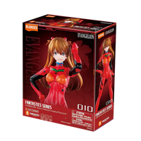 Blokees- Fantastics Series “Evangelion” Asuka Shikinami Langley (Plug Suit Ver.) Poseable Action Figure/Statue Model Kit [New/Sealed]
