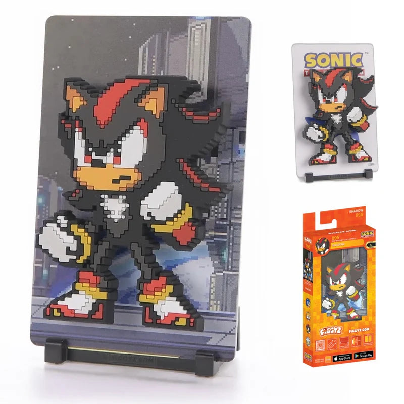 Figgyz- “Sonic The Hedgehog” Shadow #095 Pop Magnet Collectible w/ Themed Background (New 1st Edition)