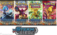 POKEMON TCG- “POKEMON: STEAM SIEGE” BOOSTER PACK ART BUNDLE (4 BOOSTER PACKS!) [NEW/FACTORY SEALED]
