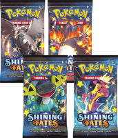 POKEMON TCG- “POKEMON: SHINING FATES” BOOSTER PACK ART BUNDLE (4 BOOSTER PACKS!) [NEW/FACTORY SEALED]
