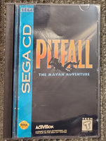 Sega CD - Pitfall [CIB, MOISTURE DAMAGE ON MANUAL AND BACKART]
