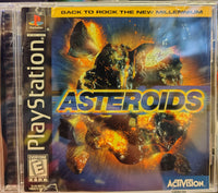 PLAYSTATION - Asteroids [CIB, LIGHT MANUAL AND BACK COVER DAMAGE]

