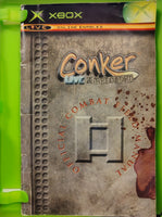 XBOX - Conker Live & Reloaded [CIB, BLOCKBUSTER STICKER ON DISC, WEAR ON MANUAL]
