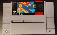 SNES - Star Fox [CART ONLY, DAMAGE ON BACK LABEL, AS PICTURED]
