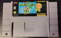 SNES - Super Mario World [PLAYER'S CHOICE CART, SOME WEAR LABELS, AS PICTURED]
