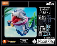 Blokees- “Marvel Rivals” Jeff The Land Shark Champion Class (Small Size) Poseable Action Figure Model Kit [New/Sealed]
