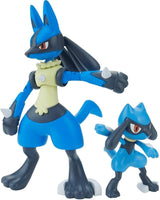 Bandai- “Pokémon” Lucario and Riolu Model Kit (New)

