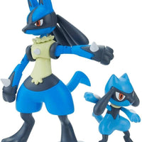 Bandai- “Pokémon” Lucario and Riolu Model Kit (New)